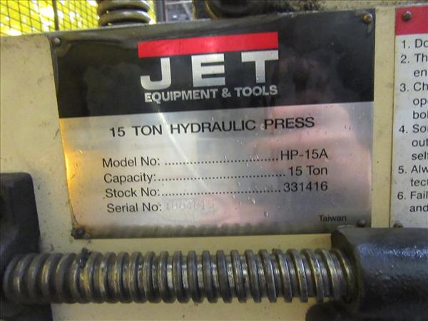 Used JET HP-15A | 37687 | Perfection Machinery Sales