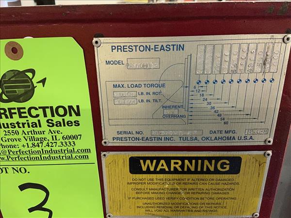 Used Preston Eastin Pa100hd12 40809 Perfection Industrial Sales