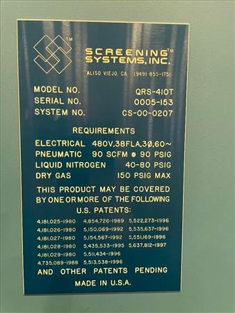 Screening Systems QRS-410T | 8