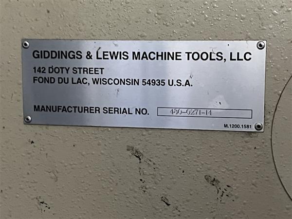 Giddings & Lewis MC1600 | 17