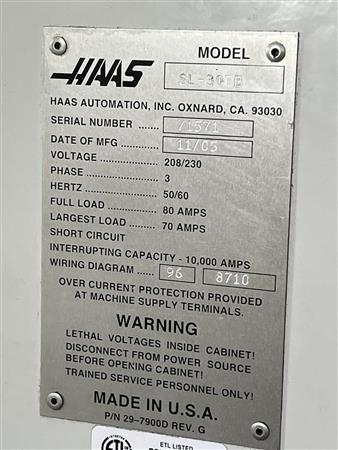 HAAS SL-30TB BIG BORE | 10