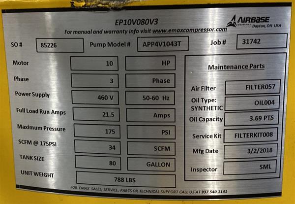 Emax ESP10V080V3 | 7