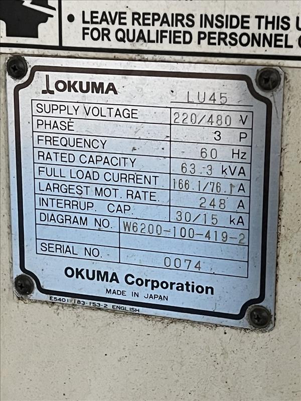 OKUMA LU-45 2SC/1000 | 12