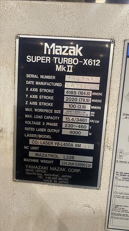 MAZAK SUPER TURBO X612 | 19