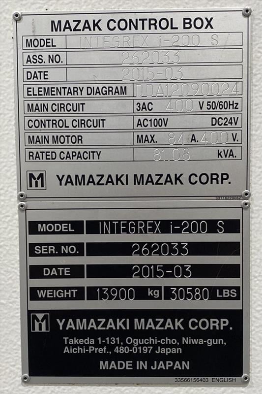 MAZAK INTEGREX I-200 S | 19