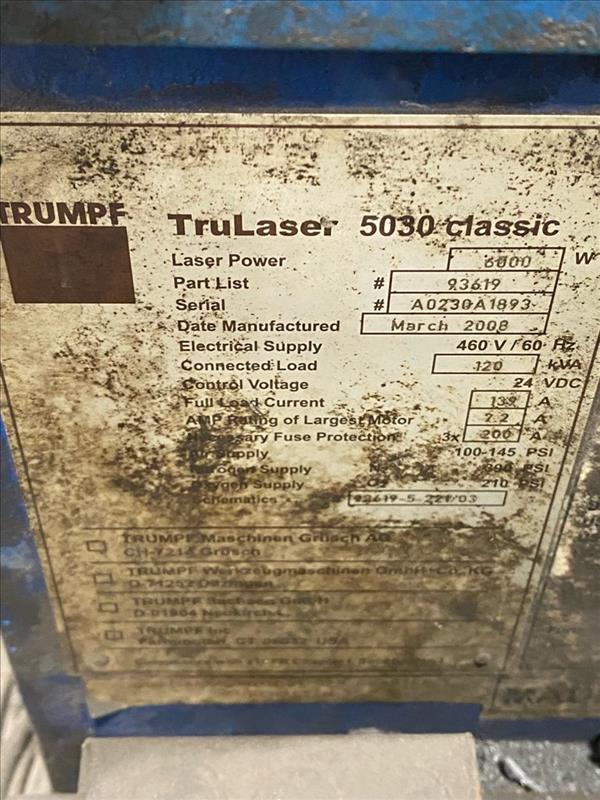 TRUMPF TRULASER 5030 | 16
