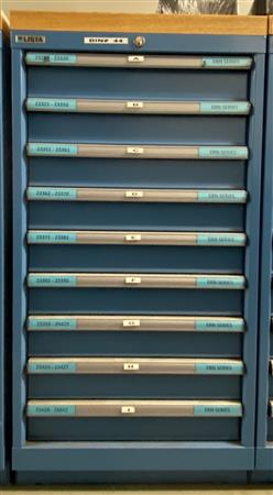 Lista 22" W X 43.5" H X 29" D 9DRAWER Cabinets